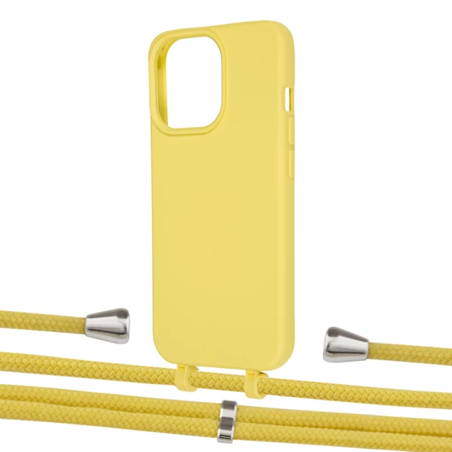 Чехол Upex Alter Eyelets for iPhone 13 Pro Daffodil with Aide Corn and Casquette Silver (UP116931)