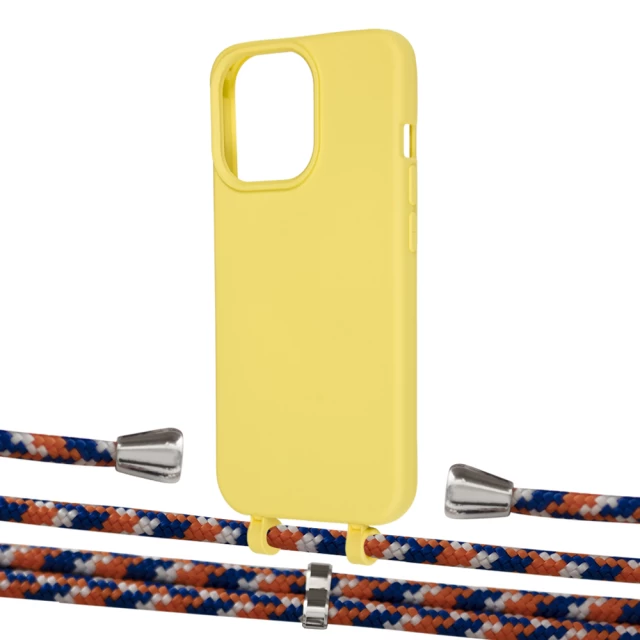 Чохол Upex Alter Eyelets for iPhone 13 Pro Daffodil with Aide Orange Azure and Casquette Silver (UP116952)