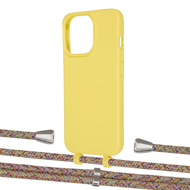 Чехол Upex Alter Eyelets for iPhone 13 Pro Daffodil with Aide Confondre and Casquette Silver (UP116959)
