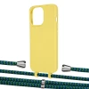 Чехол Upex Alter Eyelets for iPhone 13 Pro Daffodil with Aide Emeraude and Casquette Silver (UP116962)