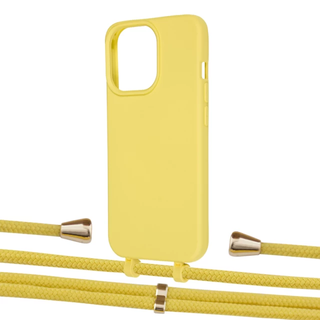 Чехол Upex Alter Eyelets for iPhone 13 Pro Daffodil with Aide Corn and Casquette Gold (UP116966)