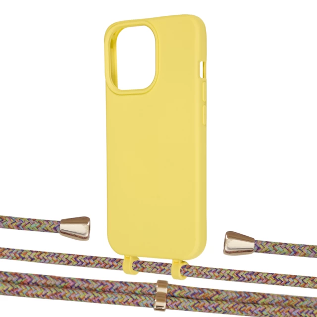 Чехол Upex Alter Eyelets for iPhone 13 Pro Daffodil with Aide Confondre and Casquette Gold (UP116994)