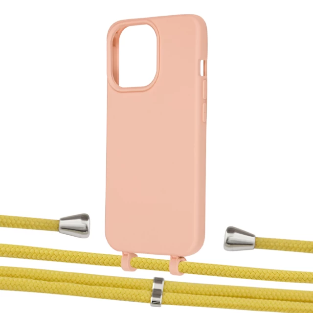 Чехол Upex Alter Eyelets for iPhone 13 Pro Tangerine with Aide Corn and Casquette Silver (UP117071)