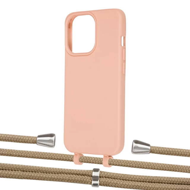 Чохол Upex Alter Eyelets for iPhone 13 Pro Tangerine with Aide Sand and Casquette Silver (UP117082)