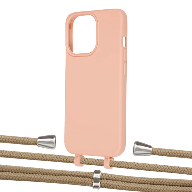 Чехол Upex Alter Eyelets for iPhone 13 Pro Tangerine with Aide Sand and Casquette Silver (UP117082)