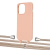Чехол Upex Alter Eyelets for iPhone 13 Pro Tangerine with Aide Peony Pink and Casquette Silver (UP117083)