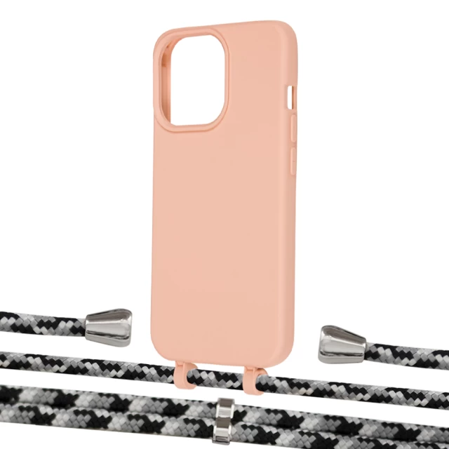 Чехол Upex Alter Eyelets for iPhone 13 Pro Tangerine with Aide Life Road and Casquette Silver (UP117088)