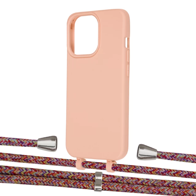 Чехол Upex Alter Eyelets for iPhone 13 Pro Tangerine with Aide Melanger and Casquette Silver (UP117098)