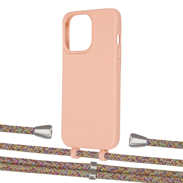 Чехол Upex Alter Eyelets for iPhone 13 Pro Tangerine with Aide Confondre and Casquette Silver (UP117099)