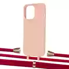 Чохол Upex Alter Eyelets for iPhone 13 Pro Tangerine with Aide Red and Casquette Gold (UP117104)
