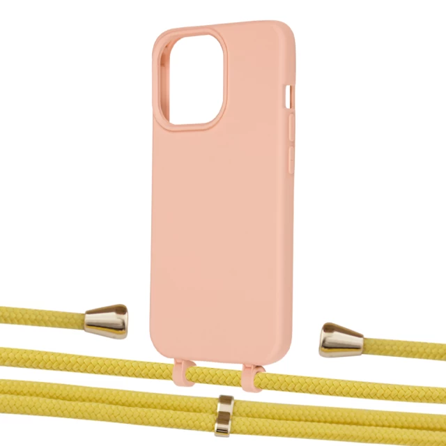 Чехол Upex Alter Eyelets for iPhone 13 Pro Tangerine with Aide Corn and Casquette Gold (UP117106)