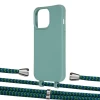 Чохол Upex Alter Eyelets for iPhone 13 Pro Basil with Aide Emeraude and Casquette Silver (UP117242)