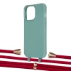 Чохол Upex Alter Eyelets for iPhone 13 Pro Basil with Aide Red and Casquette Gold (UP117244)