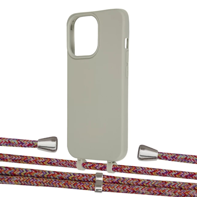 Чехол Upex Alter Eyelets for iPhone 13 Pro Anchor with Aide Melanger and Casquette Silver (UP117378)