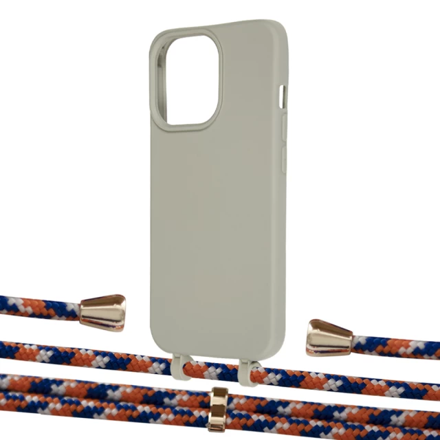 Чохол Upex Alter Eyelets for iPhone 13 Pro Anchor with Aide Orange Azure and Casquette Gold (UP117407)