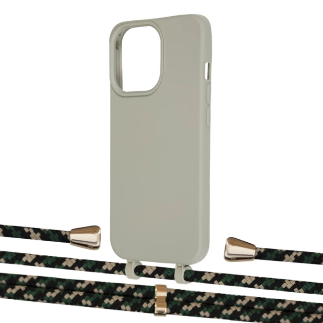 Чохол Upex Alter Eyelets for iPhone 13 Pro Anchor with Aide Juniper Camouflage and Casquette Gold (UP117409)