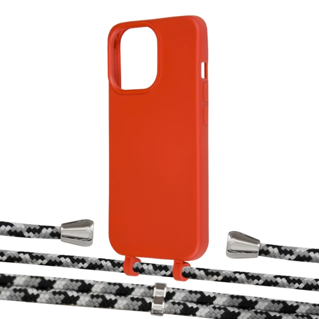 Чохол Upex Alter Eyelets for iPhone 13 Pro Max Red with Aide Life Road and Casquette Silver (UP117648)