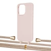 Чехол Upex Alter Eyelets for iPhone 13 Pro Max Crepe with Aide Peony Pink and Casquette Gold (UP117818)