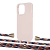 Чехол Upex Alter Eyelets for iPhone 13 Pro Max Crepe with Aide Orange Azure and Casquette Gold (UP117827)