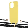 Чехол Upex Alter Eyelets for iPhone 13 Pro Max Daffodil with Aide Black Dots and Casquette Gold (UP117962)