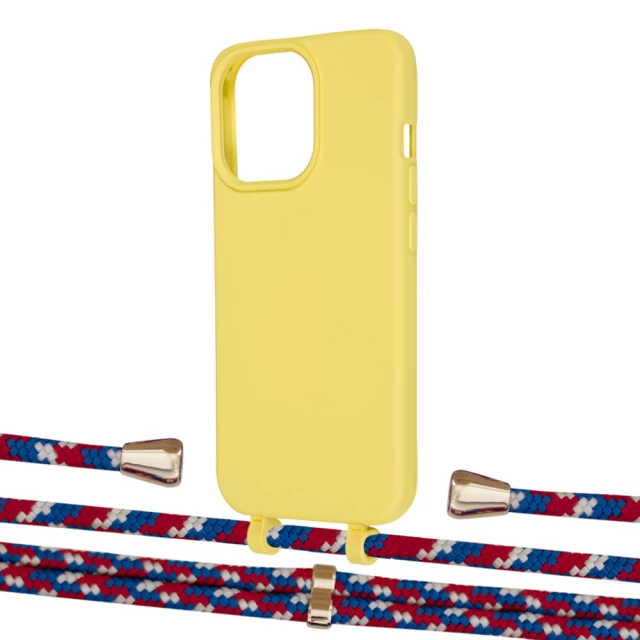 Чехол Upex Alter Eyelets for iPhone 13 Pro Max Daffodil with Aide Police and Casquette Gold (UP117965)