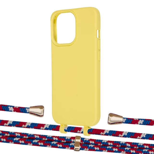 Чохол Upex Alter Eyelets for iPhone 13 Pro Max Daffodil with Aide Police and Casquette Gold (UP117965)