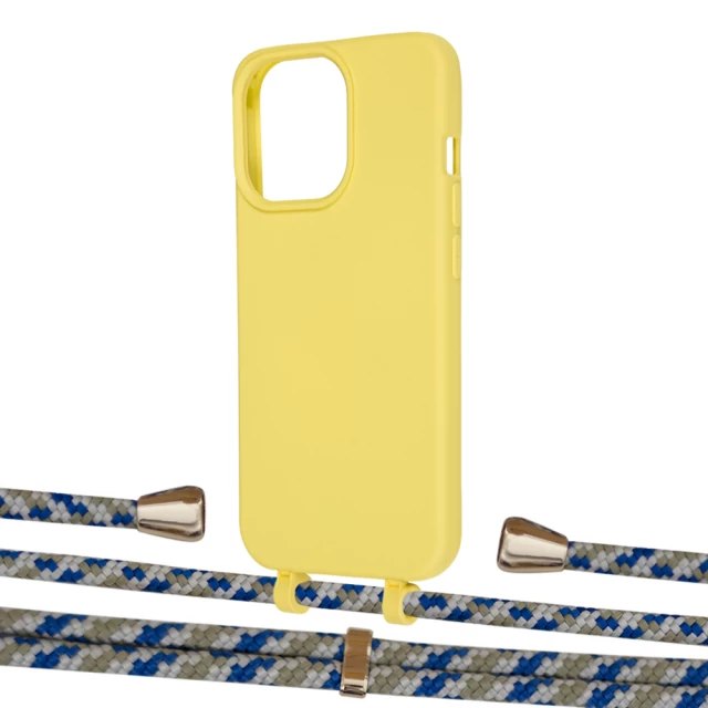 Чохол Upex Alter Eyelets for iPhone 13 Pro Max Daffodil with Aide Steel Camouflage and Casquette Gold (UP117971)