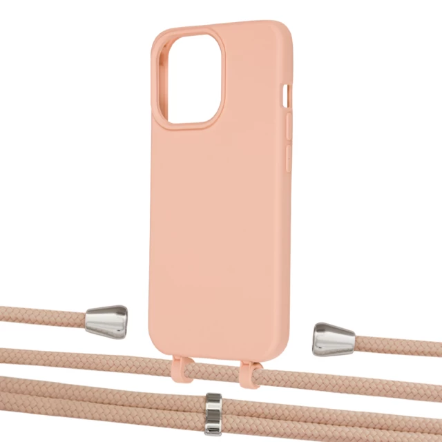Чохол Upex Alter Eyelets for iPhone 13 Pro Max Tangerine with Aide Creole Pink and Casquette Silver (UP118064)