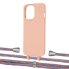 Чехол Upex Alter Eyelets for iPhone 13 Pro Max Tangerine with Aide Blue Sunset and Casquette Silver (UP118071)