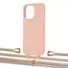 Чехол Upex Alter Eyelets for iPhone 13 Pro Max Tangerine with Aide Peony Pink and Casquette Gold (UP118098)