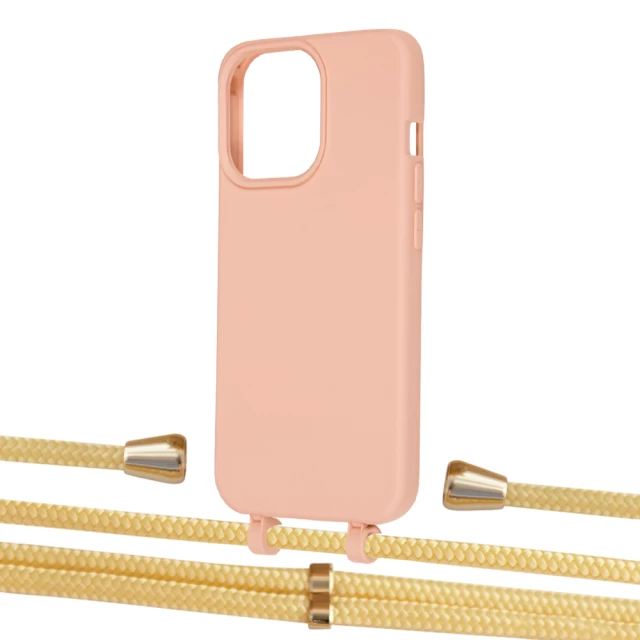 Чехол Upex Alter Eyelets for iPhone 13 Pro Max Tangerine with Aide Banana and Casquette Gold (UP118100)