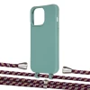 Чехол Upex Alter Eyelets for iPhone 13 Pro Max Basil with Aide Burgundy Camouflage and Casquette Silver (UP118213)