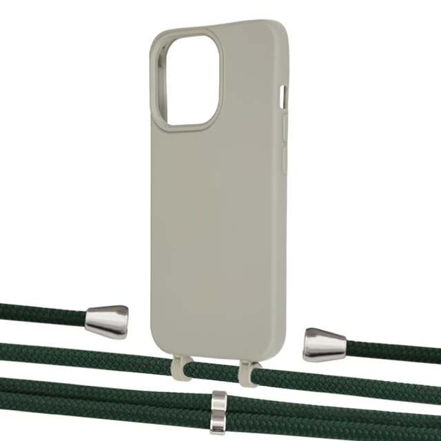 Чохол Upex Alter Eyelets for iPhone 13 Pro Max Anchor with Aide Cyprus Green and Casquette Silver (UP118336)