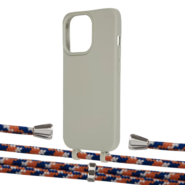 Чохол Upex Alter Eyelets for iPhone 13 Pro Max Anchor with Aide Orange Azure and Casquette Silver (UP118352)