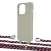 Чехол Upex Alter Eyelets for iPhone 13 Pro Max Anchor with Aide Burgundy Camouflage and Casquette Silver (UP118353)