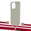 Чехол Upex Alter Eyelets for iPhone 13 Pro Max Anchor with Aide Red and Casquette Gold (UP118364)