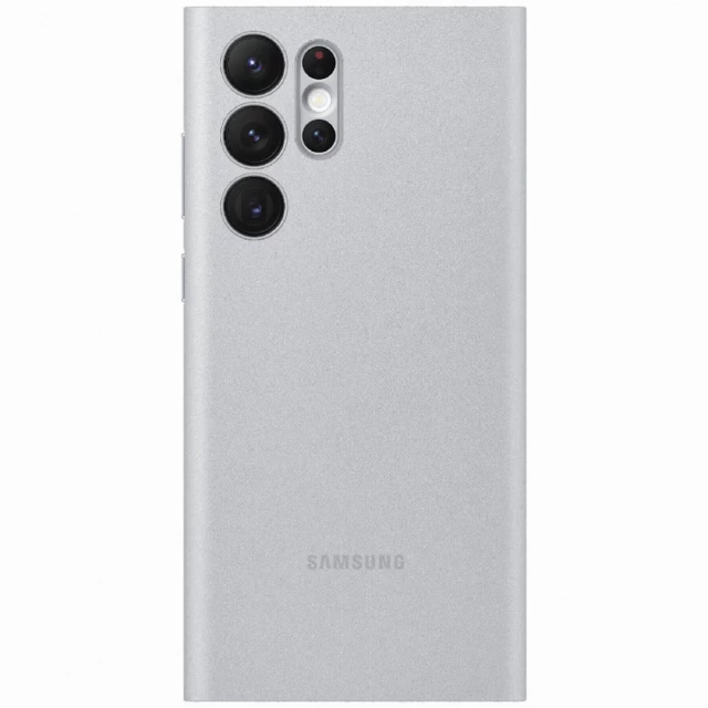 Чехол-книжка Samsung Smart LED View Cover для Samsung Galaxy S22 Ultra (S908) Light Gray (EF-NS908PJEGRU)