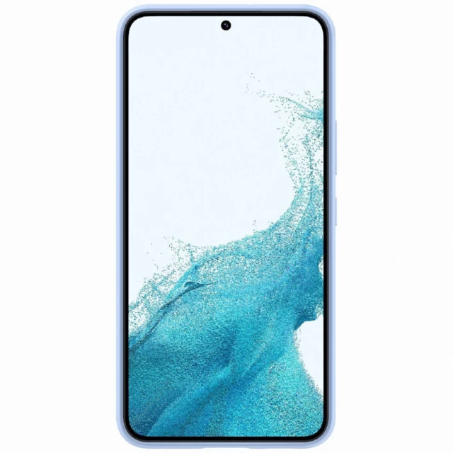 Чехол Samsung Silicone Cover для Samsung Galaxy S22 Plus (S906) Arctic Blue (EF-PS906TLEGRU)