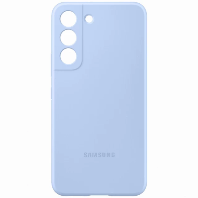 Чехол Samsung Silicone Cover для Samsung Galaxy S22 Plus (S906) Arctic Blue (EF-PS906TLEGRU)