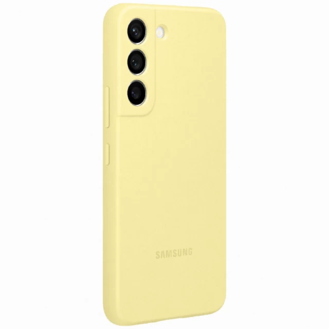 Чохол Samsung Silicone Cover для Samsung Galaxy S22 Plus (S906) Butter Yellow (EF-PS906TYEGRU)