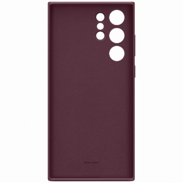 Чохол Samsung Silicone Cover для Samsung Galaxy S22 Ultra (S908) Burgundy (EF-PS908TEEGRU)