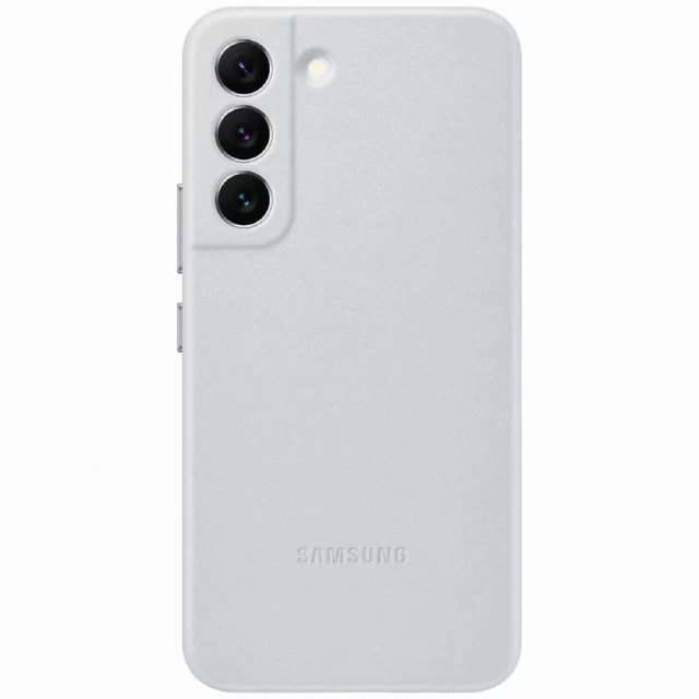 Чехол Samsung Leather Cover для Samsung Galaxy S22 (S901) Light Gray (EF-VS901LJEGRU)