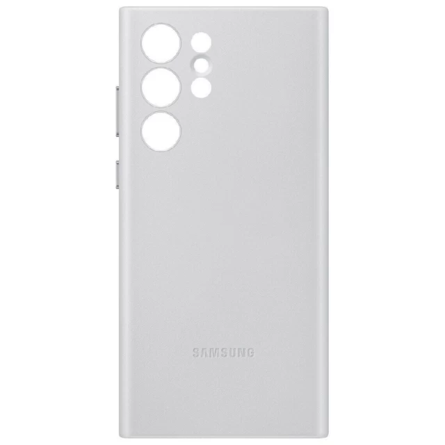 Чехол Samsung Leather Cover для Samsung Galaxy S22 Ultra (S908) Light Gray (EF-VS908LJEGRU)
