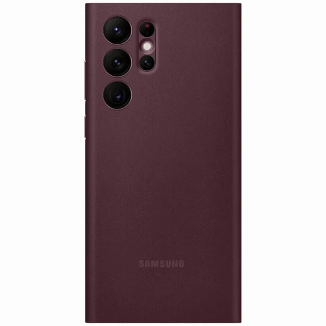 Чехол-книжка Samsung Smart Clear View Cover для Samsung Galaxy S22 Ultra (S908) Burgundy (EF-ZS908CEEGRU)