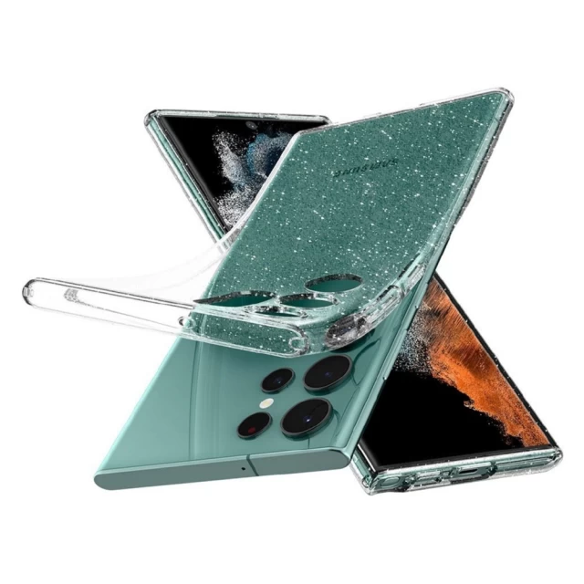 Чехол Spigen для Samsung Galaxy S22 Ultra Liquid Crystal Glitter Crystal Quartz (ACS03913)