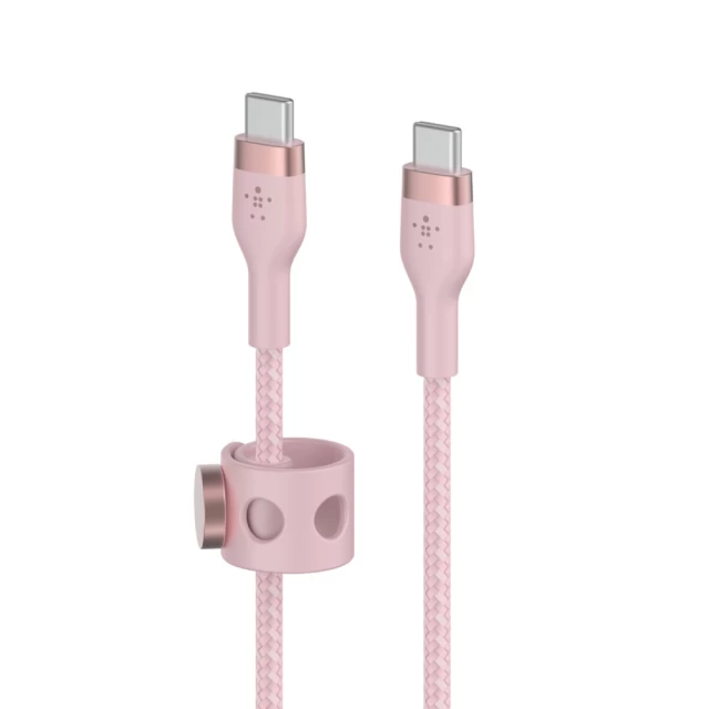 Кабель Belkin USB-C - USB-C BRAIDED SILICONE 1m Pink (CAB011BT1MPK)