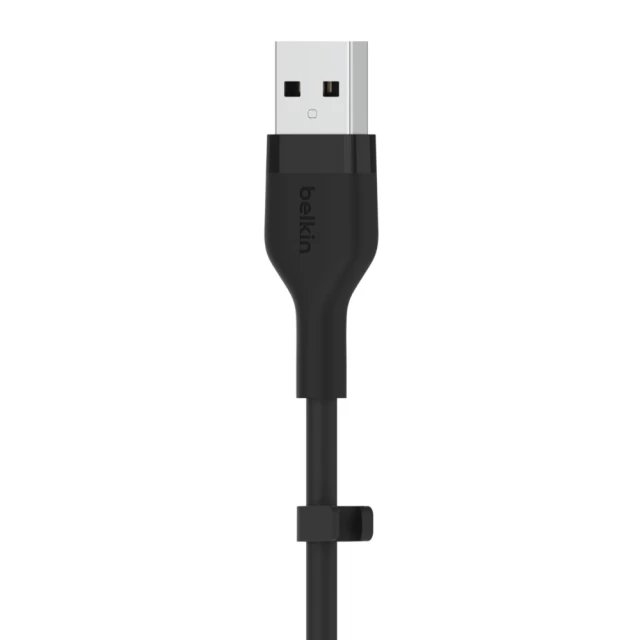 Кабель Belkin USB-A - Lightning SILICONE 1m Black (CAA008BT1MBK)