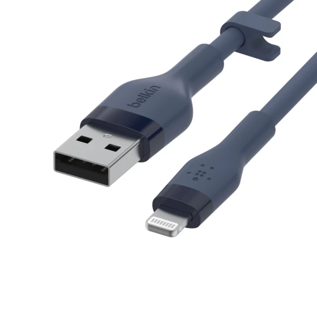 Кабель Belkin USB-A - Lightning SILICONE 1m Blue (CAA008BT1MBL)