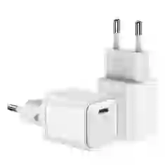 Сетевое зарядное устройство Tech-Protect M05 QC/PD 20W USB-C White (6216990212192)