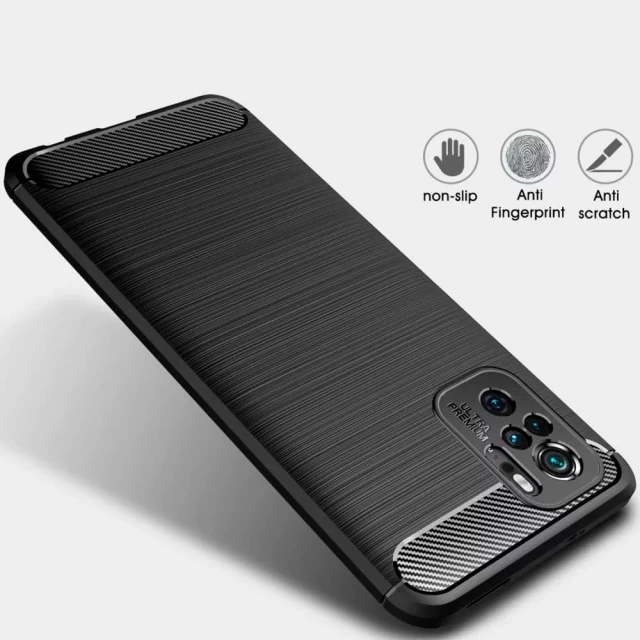 Чехол Tech-Protect TpuCarbon для Xiaomi Redmi Note 10 | 10s Black (6216990211140)